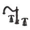 Kingston Brass KS1995TX 8" Widespread Bathroom Faucet, Oil Rubbed Bronze KS1995TX - alternate 1